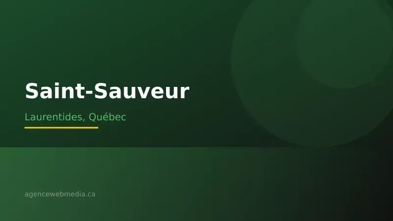Vue de Saint-Sauveur, Laurentides — Conception de site web à Saint-Sauveur par Agence Web MédIA