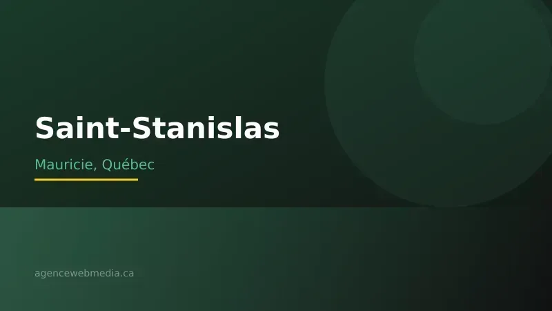 Vue de Saint-Stanislas, Mauricie — Conception de site web à Saint-Stanislas par Agence Web MédIA