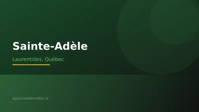 Vue de Sainte-Adèle, Laurentides — Conception de site web à Sainte-Adèle par Agence Web MédIA