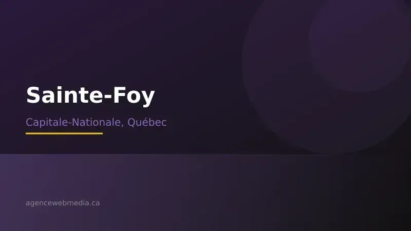 Vue de Sainte-Foy, Capitale-Nationale — Conception de site web à Sainte-Foy par Agence Web MédIA
