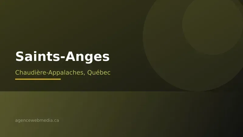 Vue de Saints-Anges, Chaudière-Appalaches — Conception de site web à Saints-Anges par Agence Web MédIA