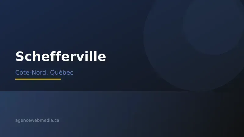 Vue de Schefferville, Côte-Nord — Conception de site web à Schefferville par Agence Web MédIA