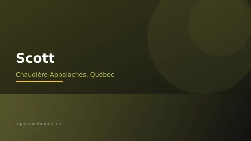 Vue de Scott, Chaudière-Appalaches — Conception de site web à Scott par Agence Web MédIA