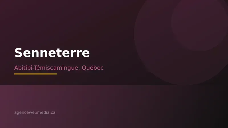 Vue de Senneterre, Abitibi-Témiscamingue — Conception de site web à Senneterre par Agence Web MédIA