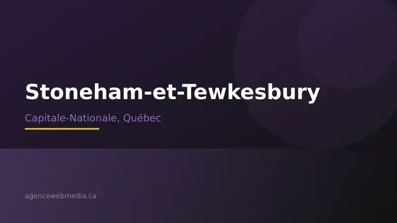 Vue de Stoneham-et-Tewkesbury, Capitale-Nationale — Conception de site web à Stoneham-et-Tewkesbury par Agence Web MédIA