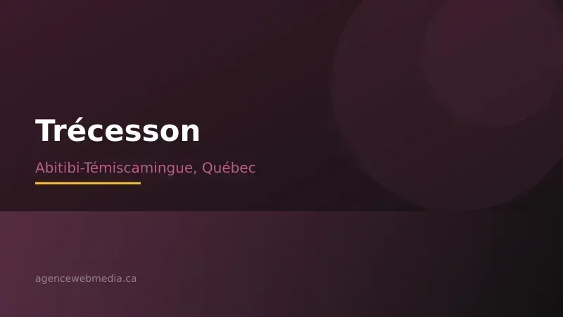 Vue de Trécesson, Abitibi-Témiscamingue — Conception de site web à Trécesson par Agence Web MédIA