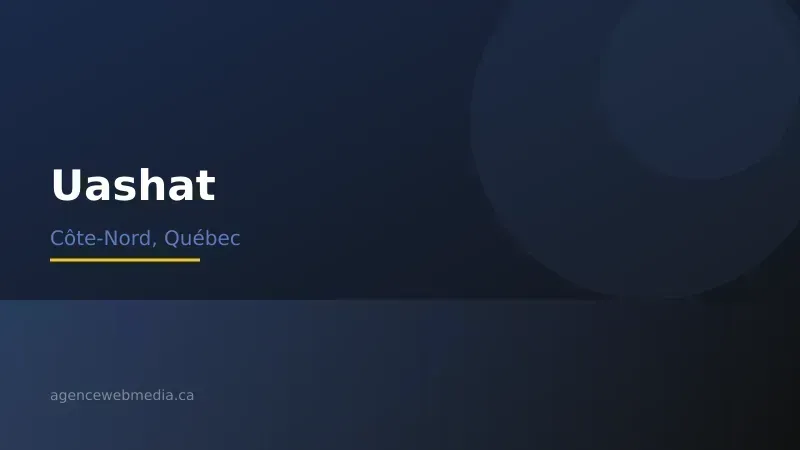 Vue de Uashat, Côte-Nord — Conception de site web à Uashat par Agence Web MédIA