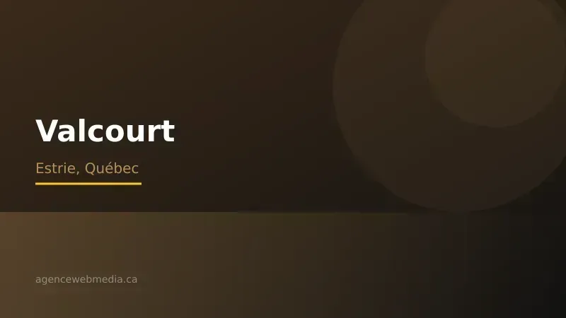 Vue de Valcourt, Estrie — Conception de site web à Valcourt par Agence Web MédIA