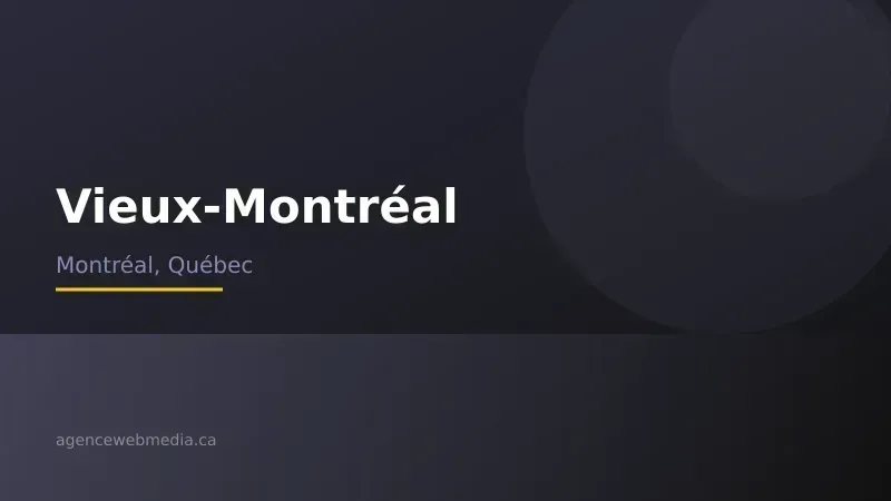 Vue de Vieux-Montréal, Montréal — Conception de site web à Vieux-Montréal par Agence Web MédIA