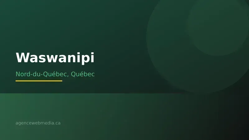 Vue de Waswanipi, Nord-du-Québec — Conception de site web à Waswanipi par Agence Web MédIA