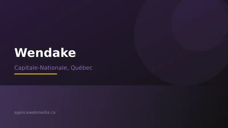 Vue de Wendake, Capitale-Nationale — Conception de site web à Wendake par Agence Web MédIA