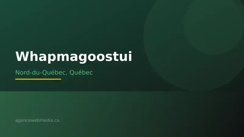Vue de Whapmagoostui, Nord-du-Québec — Conception de site web à Whapmagoostui par Agence Web MédIA